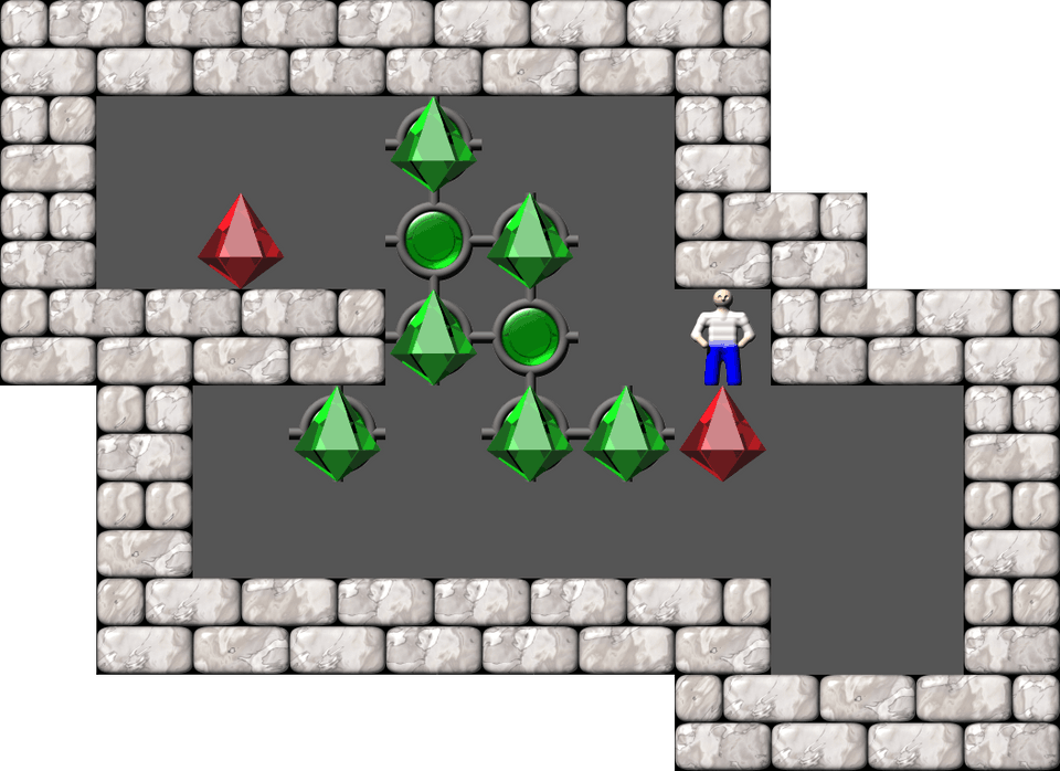 Sokoban Mass Remodel level 374